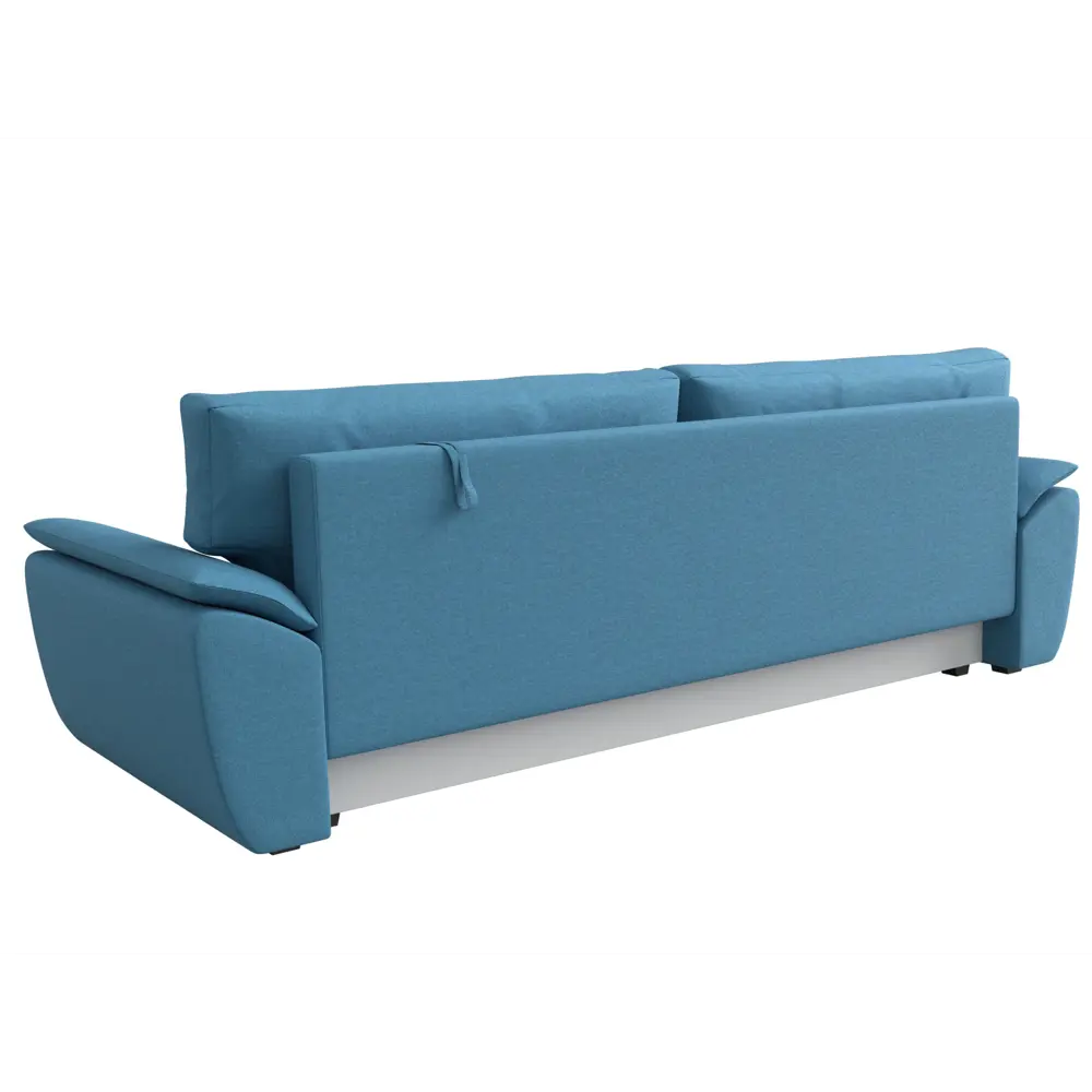 Фото 5 Диван прямой Нэстор Лайт Лига диванов 121554 233x90x80 см рогожка цвет амур 10 голубой