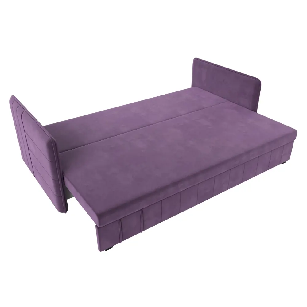 Фото 8 Диван прямой Слим Лига диванов 119813 202x90x80 см микровельвет цвет сиреневый