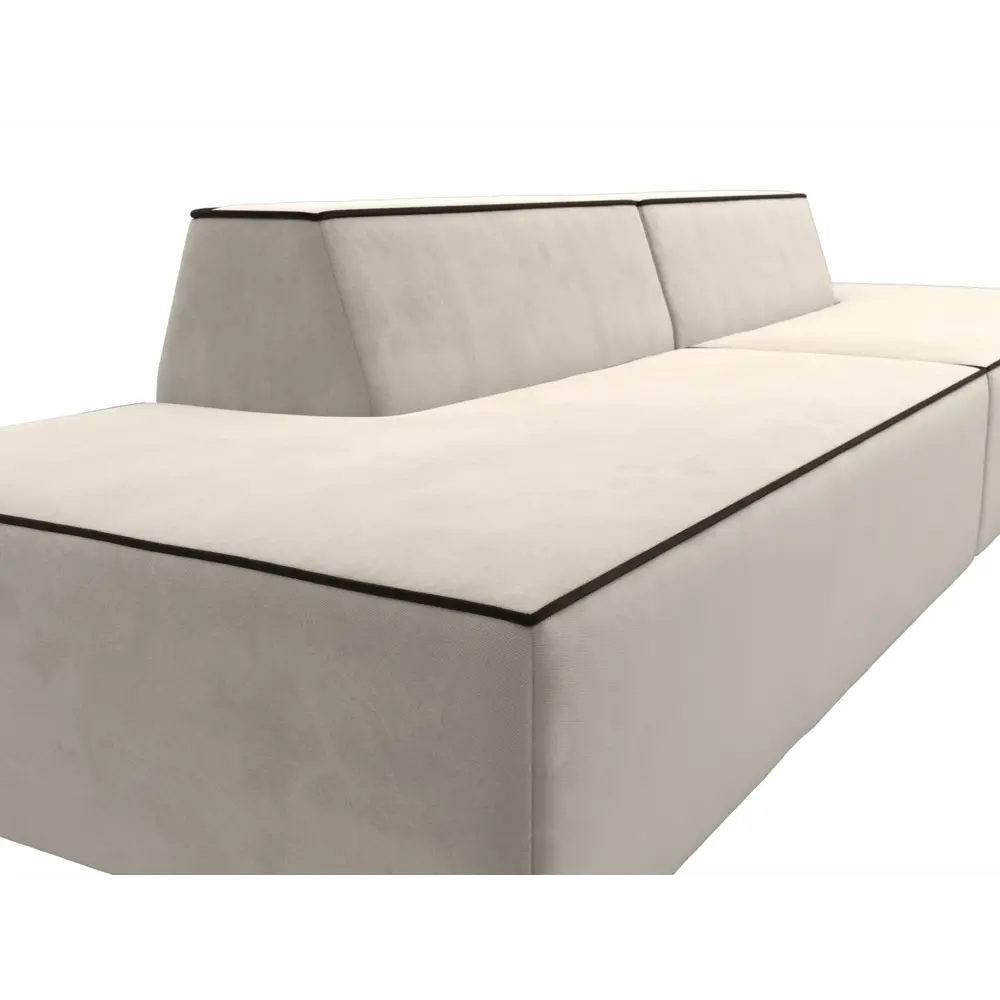 Фото 4 Диван Лига Диванов Монс 119636 340x70x110 см вельвет цвет бежевый Фото 4 Диван Лига Диванов Монс 119636 340x70x110 см вельвет цвет бежевый