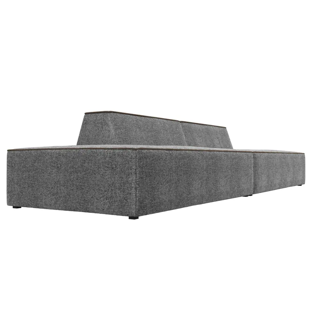 Фото 5 Диван Лига Диванов Монс 119653 340x70x110 см рогожка цвет серый