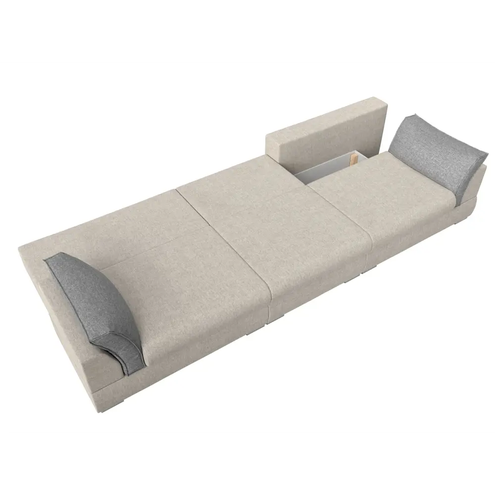 Фото 10 Диван Лига Диванов Пекин 118166 372x90x116 см рогожка цвет бежевый/серый Фото 10 Диван Лига Диванов Пекин 118166 372x90x116 см рогожка цвет бежевый/серый