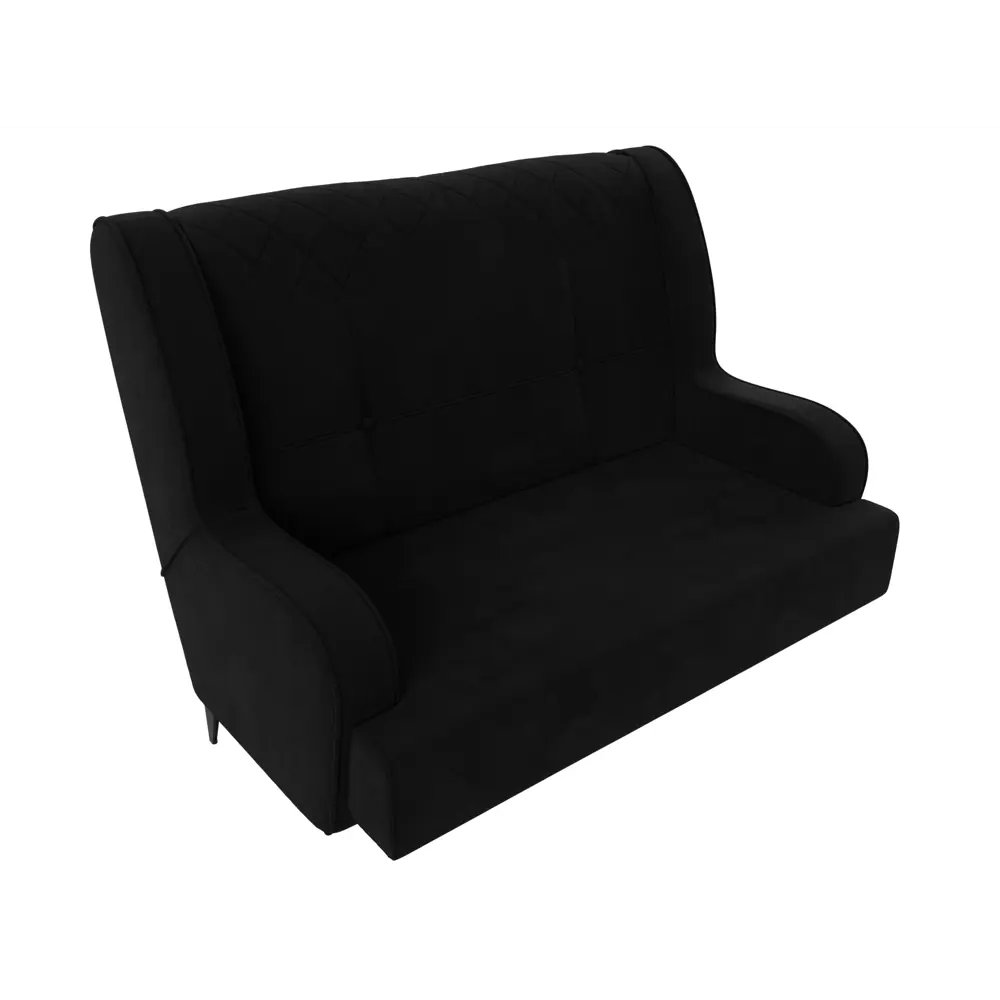 Фото 5 Диван прямой Неаполь 2-х местный Лига диванов 113179 135x101x77 см микровельвет цвет черный Фото 5 Диван прямой Неаполь 2-х местный Лига диванов 113179 135x101x77 см микровельвет цвет черный