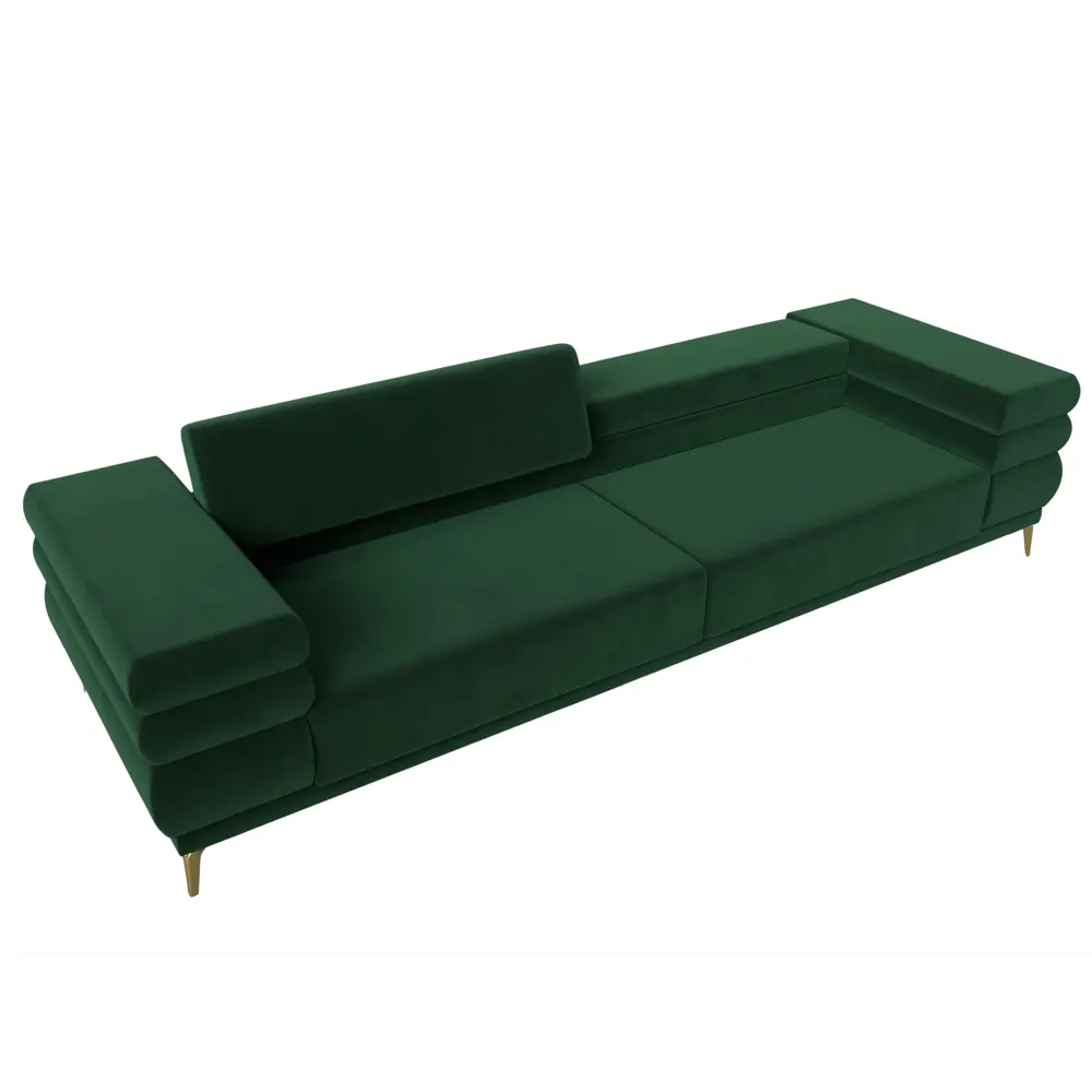 Фото 7 Диван прямой Лига-021 Лига диванов 119117 262x91x93 см велюр цвет зеленый