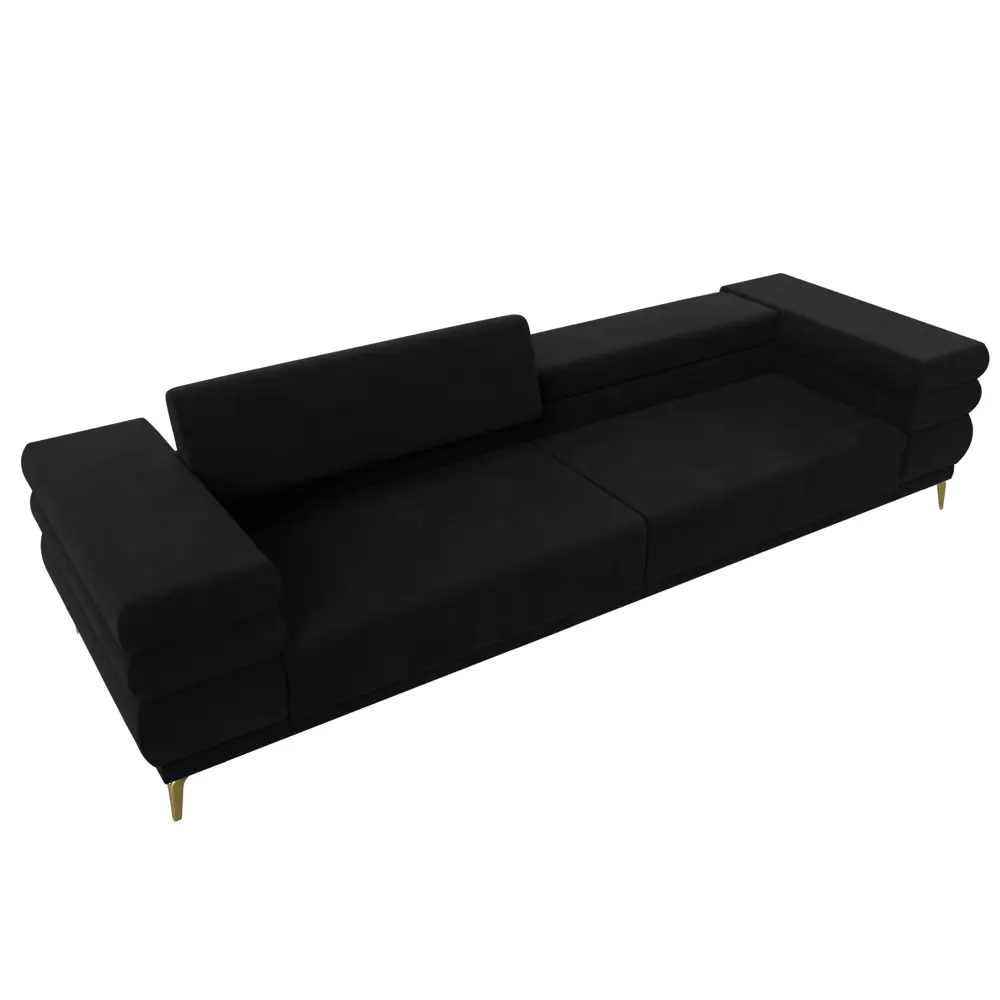 Фото 7 Диван прямой Лига-021 Лига диванов 119130 262x91x93 см микровельвет цвет черный Фото 7 Диван прямой Лига-021 Лига диванов 119130 262x91x93 см микровельвет цвет черный