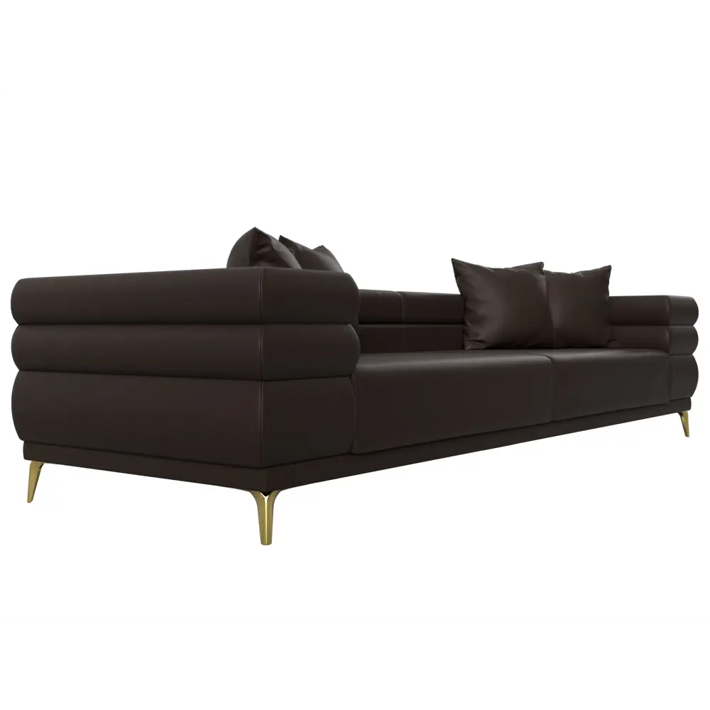 Фото 4 Диван прямой Лига-021 Лига диванов 119138 262x91x93 см экокожа цвет коричневый Фото 4 Диван прямой Лига-021 Лига диванов 119138 262x91x93 см экокожа цвет коричневый