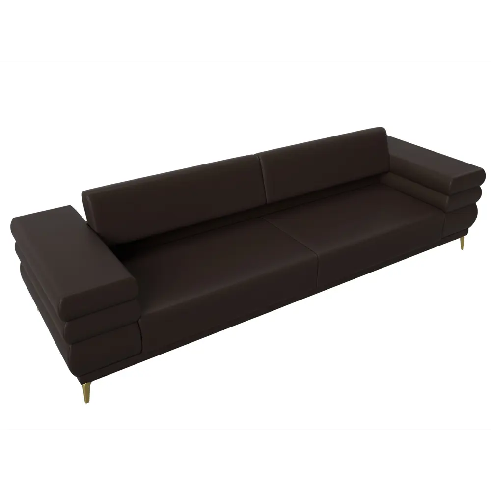 Фото 8 Диван прямой Лига-021 Лига диванов 119138 262x91x93 см экокожа цвет коричневый Фото 8 Диван прямой Лига-021 Лига диванов 119138 262x91x93 см экокожа цвет коричневый