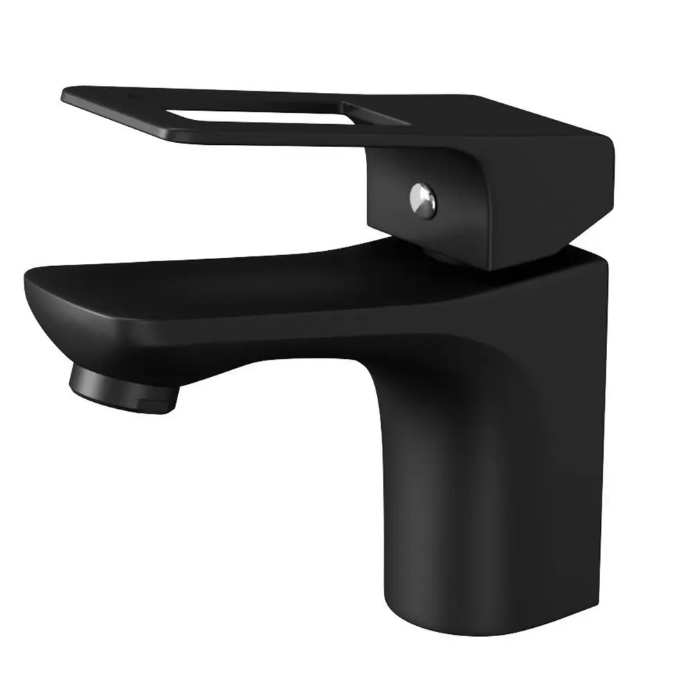 Фото 5 Раковина Bauedge cerama Element 41см цвет мрамор/черный матовый/черный