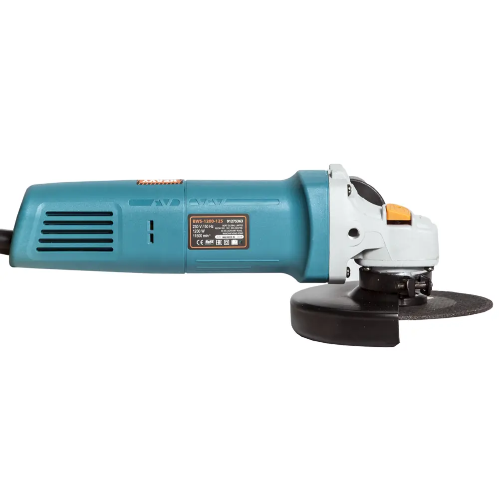 Фото 4 УШМ сетевая Bort BWS-1200-125 91275363, 1200 Вт, 125 мм