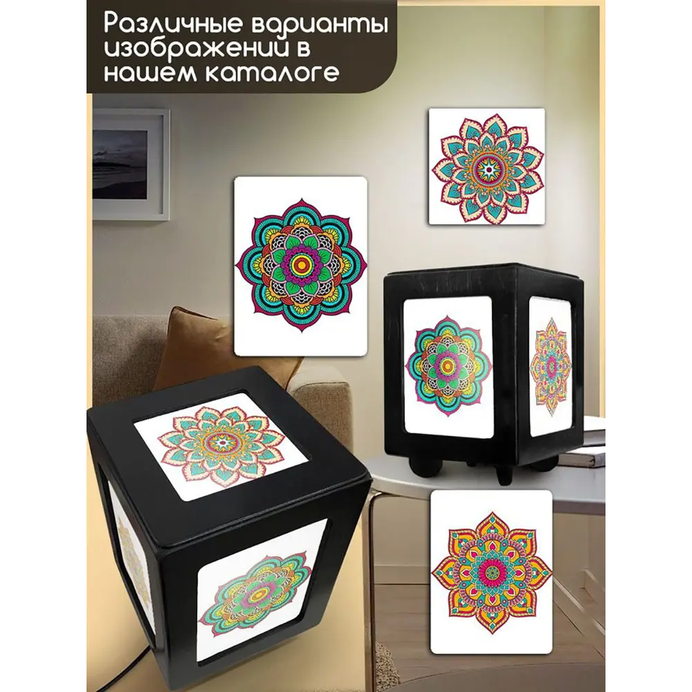 Фото 4 Настольная лампа Бруталити Arthur print Chernastol-gsun-040523-136 цвет черный