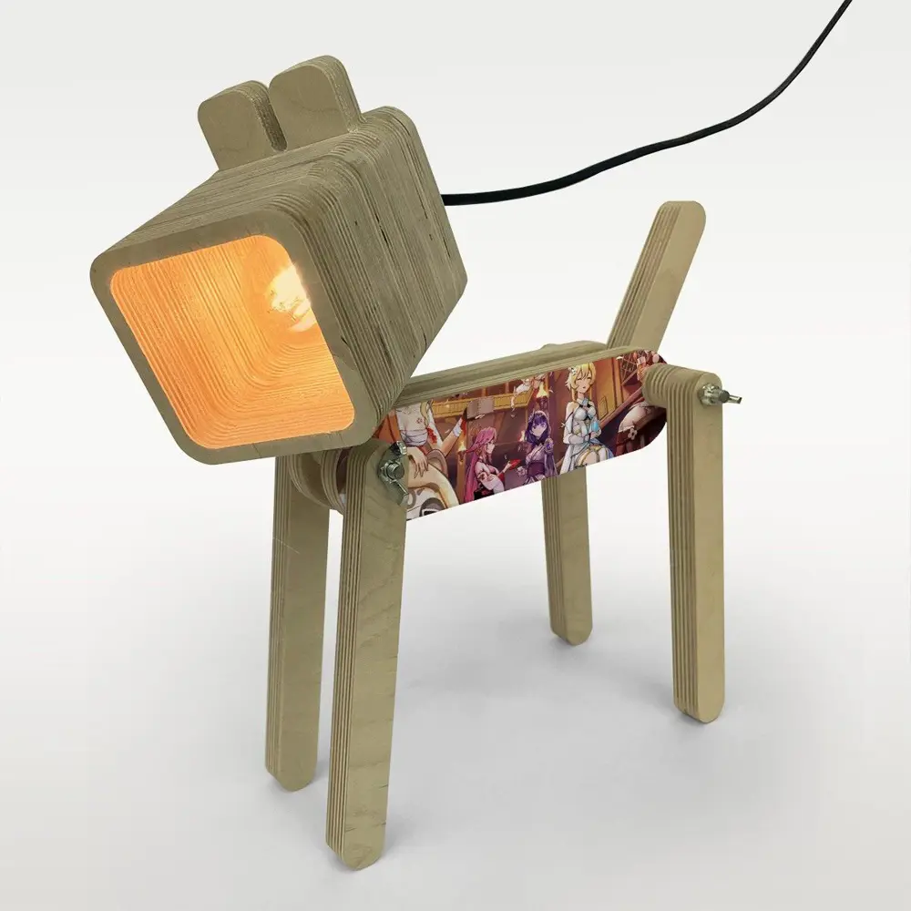 Фото Настольная лампа Бруталити Arthur dog игры - 1374 Sobakalampa-og-071122-120 цвет коричневый Фото Настольная лампа Бруталити Arthur dog игры - 1374 Sobakalampa-og-071122-120 цвет коричневый
