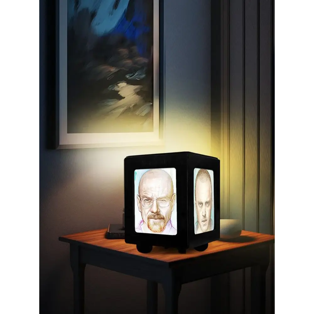 Фото 5 Настольная лампа Бруталити Arthur print Chernastol-alm-040523-040 цвет черный