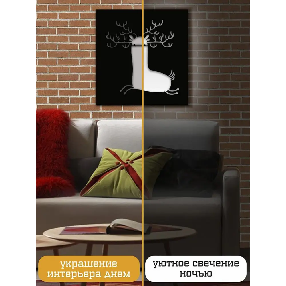 Фото 3 Панно настенное с подсветкой светодиодное Бруталити Arthur panno фэнтези монстры - 103 холодный белый (голубой) свет цвет черный Фото 3 Панно настенное с подсветкой светодиодное Бруталити Arthur panno фэнтези монстры - 103 холодный белый (голубой) свет цвет черный