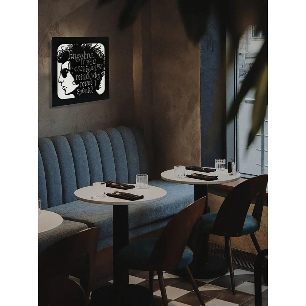 Фото 5 Панно настенное с подсветкой светодиодное Бруталити Arthur panno музыка bob dylan - 2028 холодный белый (голубой) свет цвет черный Фото 5 Панно настенное с подсветкой светодиодное Бруталити Arthur panno музыка bob dylan - 2028 холодный белый (голубой) свет цвет черный