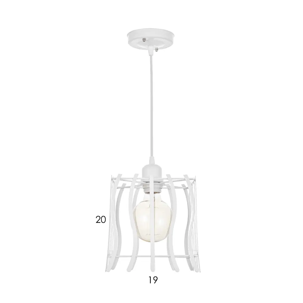 Фото 4 Светильник подвесной Bayerlux 10353744 1 лампа 2 м² цвет белый Фото 4 Светильник подвесной Bayerlux 10353744 1 лампа 2 м² цвет белый