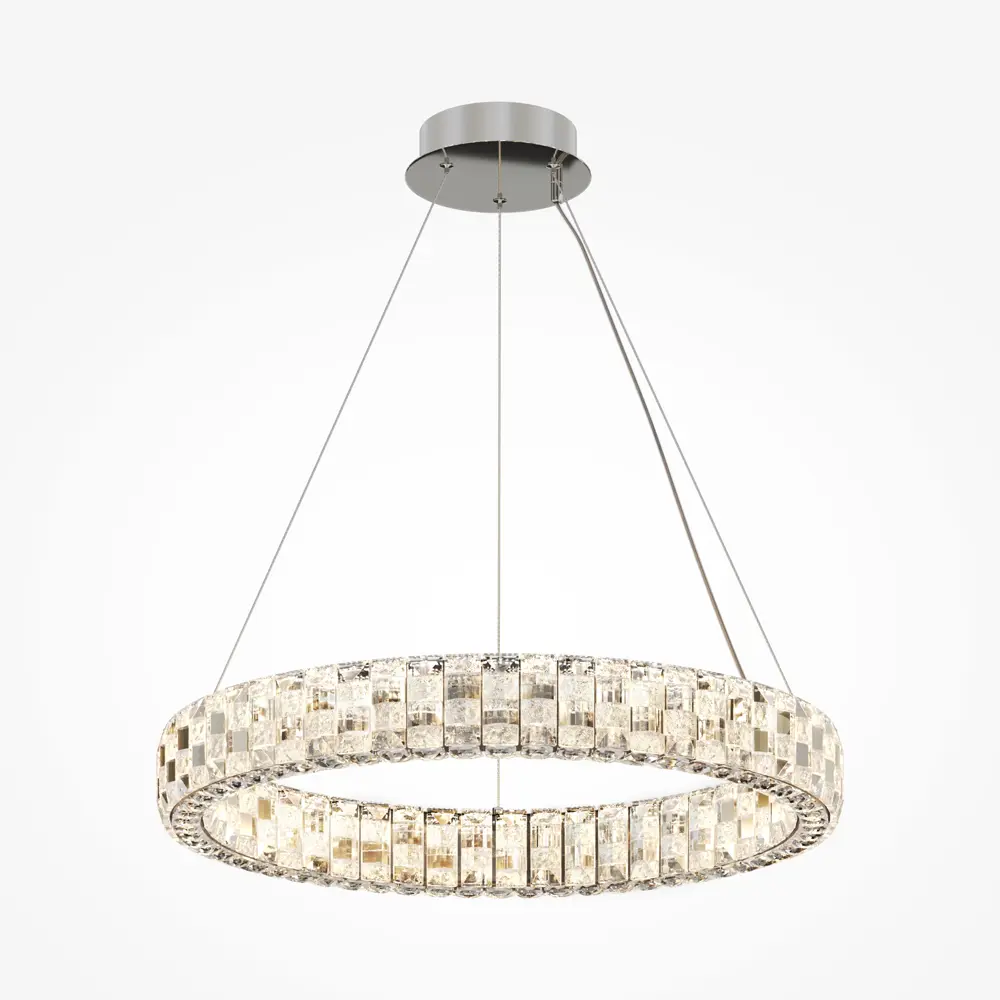 Фото 3 Светильник подвесной светодиодный Maytoni Castello Mod335pl-l30ch3k 12 м² теплый белый (желтый) свет цвет хром Фото 3 Светильник подвесной светодиодный Maytoni Castello Mod335pl-l30ch3k 12 м² теплый белый (желтый) свет цвет хром