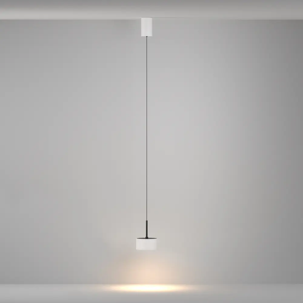 Фото 4 Светильник подвесной светодиодный Maytoni Glare P102pl-12w3k-w 5 м² теплый белый (желтый) свет цвет белый Фото 4 Светильник подвесной светодиодный Maytoni Glare P102pl-12w3k-w 5 м² теплый белый (желтый) свет цвет белый