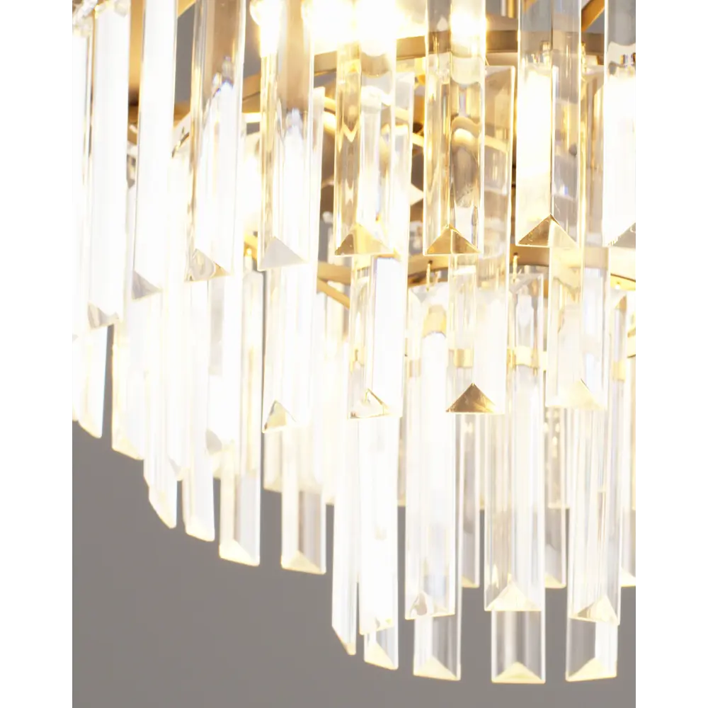 Фото 8 Люстра подвесная светодиодная Moderli Levi crystal V10736-4p 10 м² нейтральный белый свет цвет хром Фото 8 Люстра подвесная светодиодная Moderli Levi crystal V10736-4p 10 м² нейтральный белый свет цвет хром