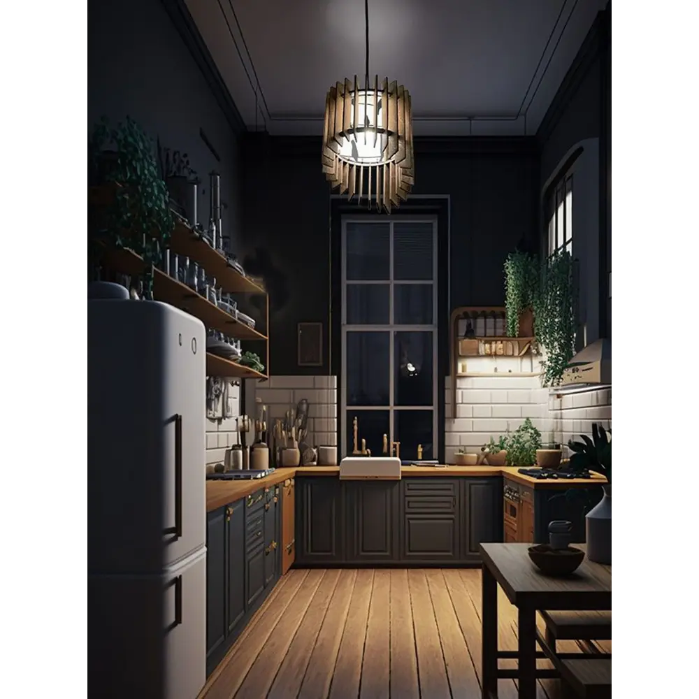 Фото 4 Светильник подвесной Бруталити Lamcir-gsun-240223-0055 1 лампа 10 м² цвет коричневый Фото 4 Светильник подвесной Бруталити Lamcir-gsun-240223-0055 1 лампа 10 м² цвет коричневый