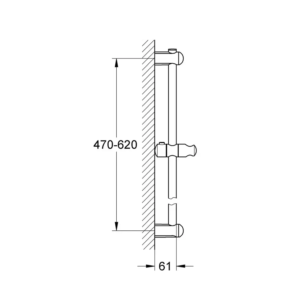 Фото 4 Душевая штанга Grohe Euphoria Neutral 60 см Фото 4 Душевая штанга Grohe Euphoria Neutral 60 см