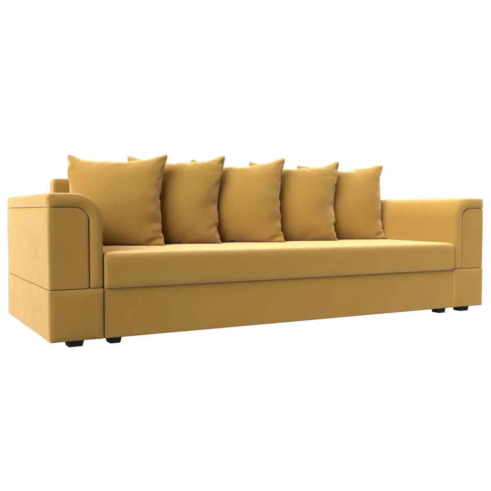 Фото Диван Лига Диванов Лига-005 117250 235x85x78 см вельвет цвет желтый Фото Диван Лига Диванов Лига-005 117250 235x85x78 см вельвет цвет желтый