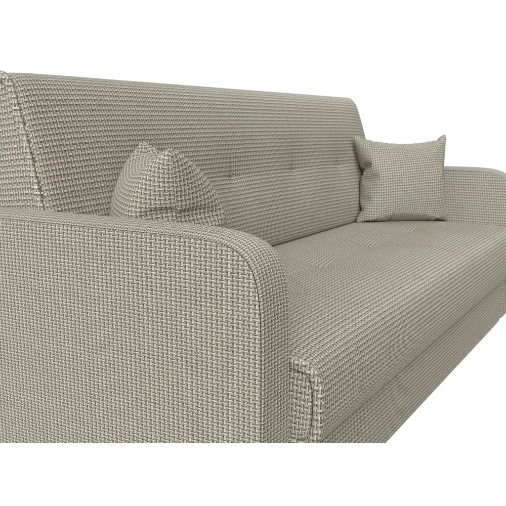 Фото 4 Диван Лига Диванов Надежда 103087 201x89x82 см рогожка цвет бежевый