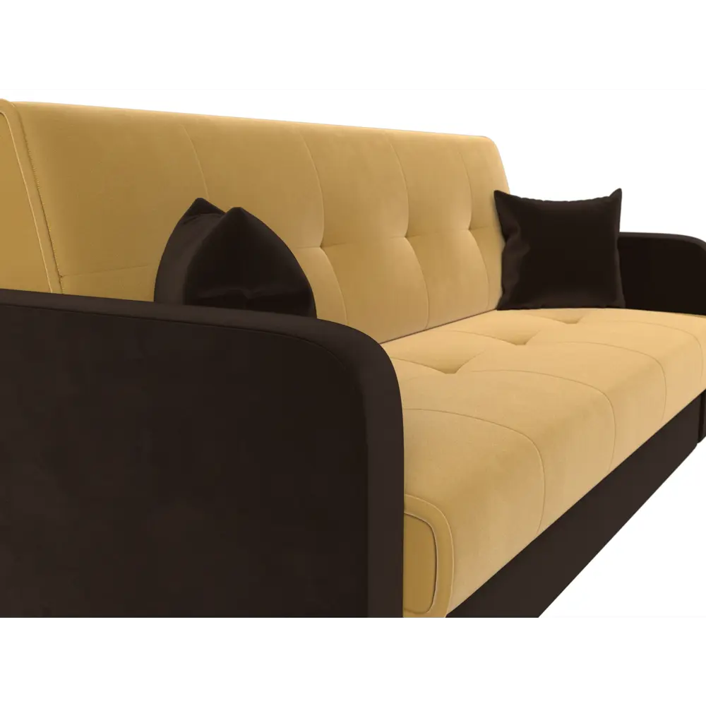 Фото 4 Диван Лига Диванов Надежда 111087 201x89x82 см вельвет цвет желтый Фото 4 Диван Лига Диванов Надежда 111087 201x89x82 см вельвет цвет желтый