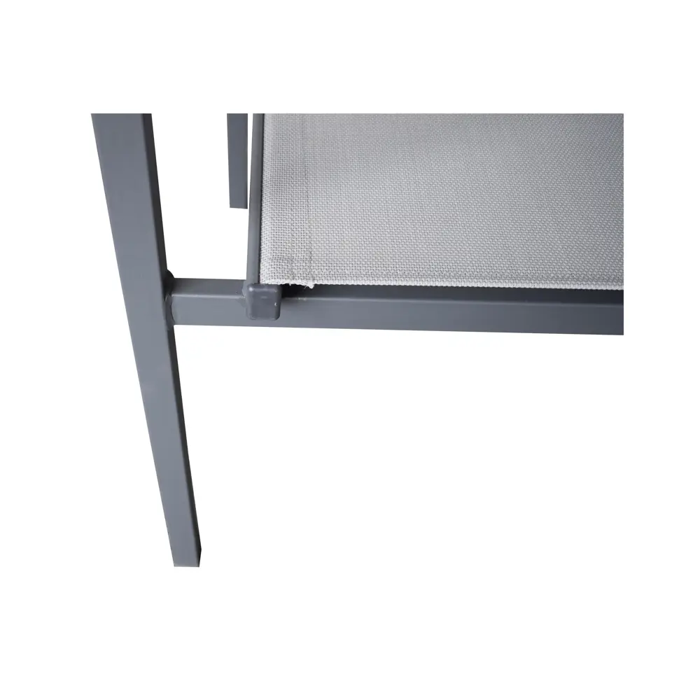 Фото 8 Кресло садовое Steel 55x80x55 см сталь/текстилен антрацит Фото 8 Кресло садовое Steel 55x80x55 см сталь/текстилен антрацит