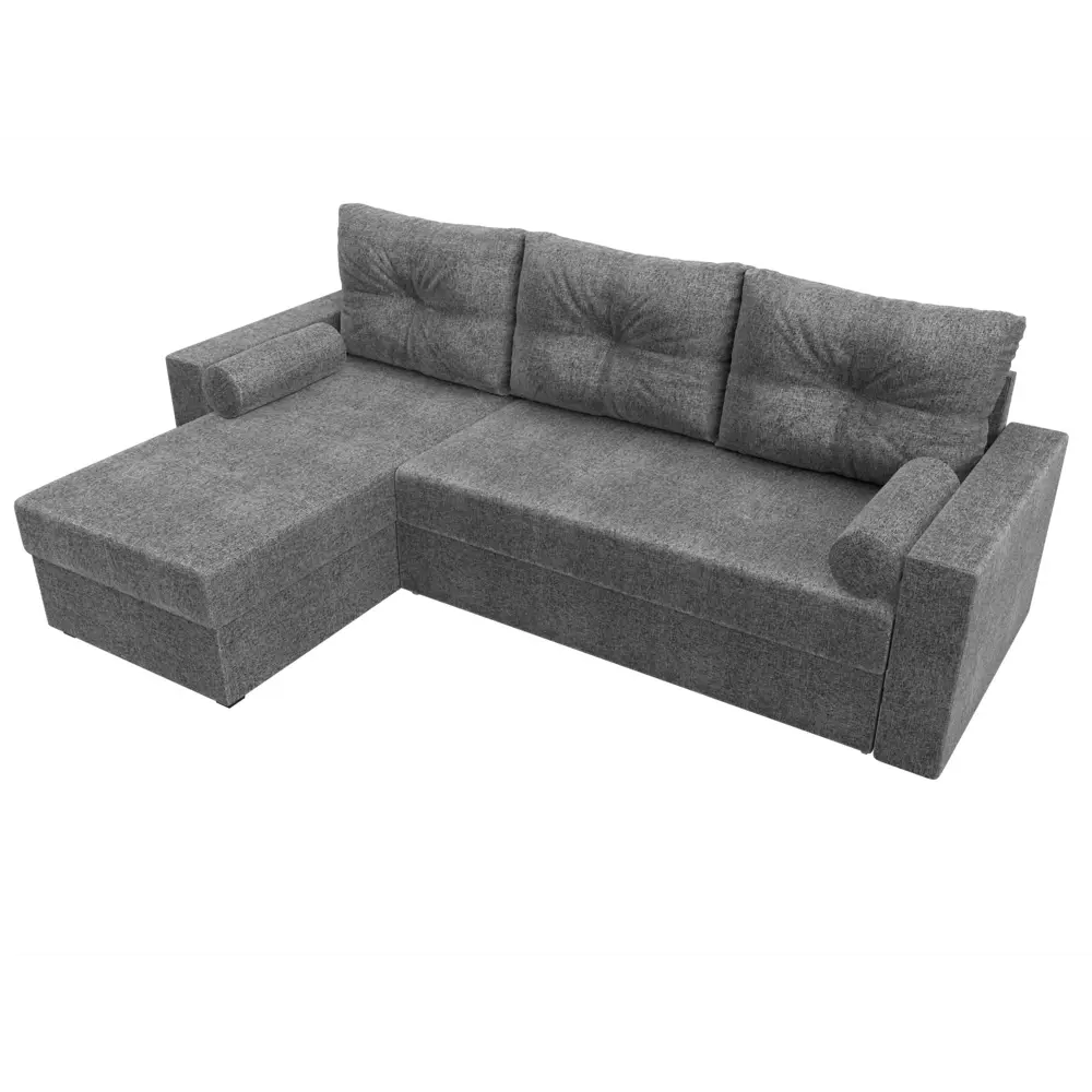 Фото 6 Диван Лига Диванов Верона 100263L 231x90x155 см рогожка цвет серый