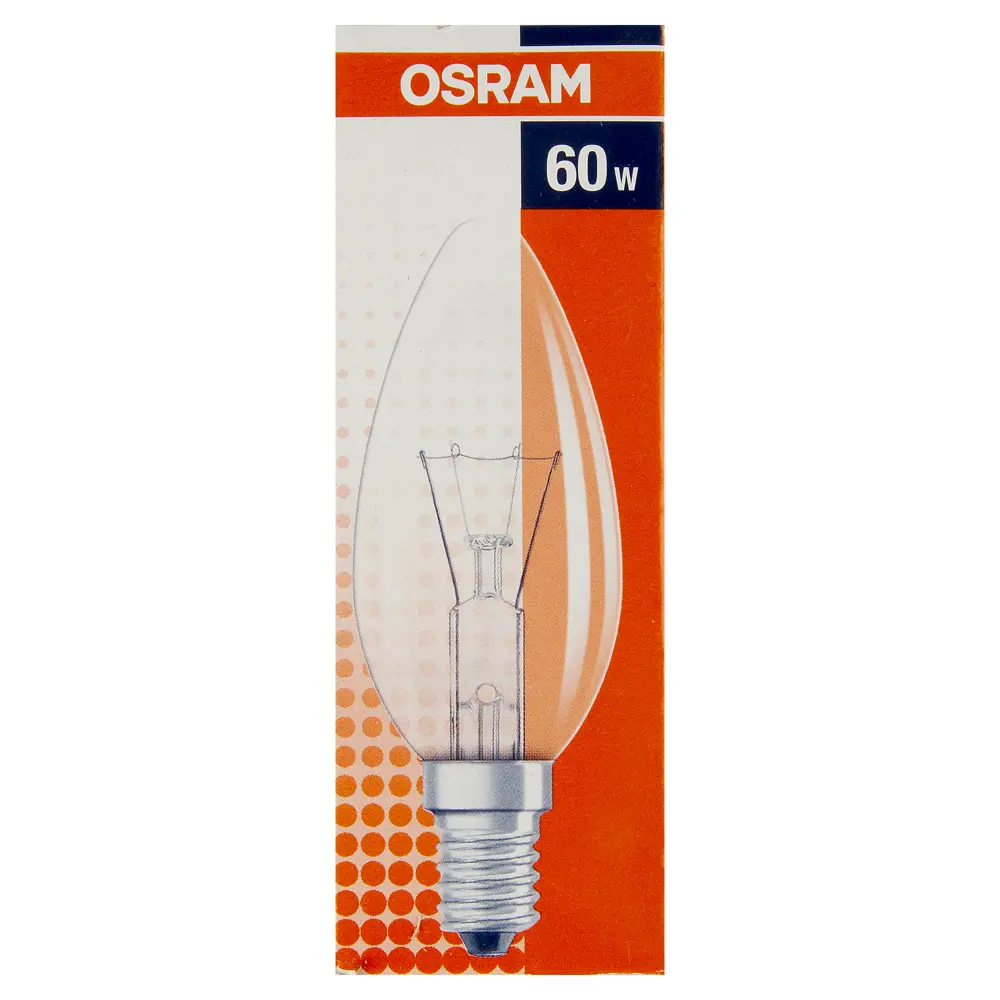 Фото 3 Лампа накаливания Osram E14 230 В 60 Вт свеча прозрачная 3 м2 свет тёплый белый Фото 3 Лампа накаливания Osram E14 230 В 60 Вт свеча прозрачная 3 м2 свет тёплый белый