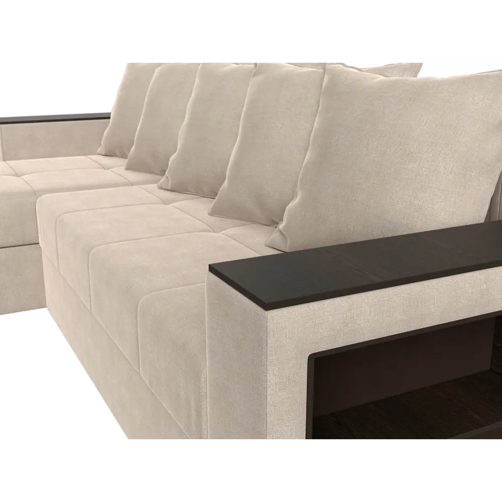 Фото 3 Диван Лига Диванов Дубай Лайт 114189L 241x80x140 см рогожка цвет бежевый