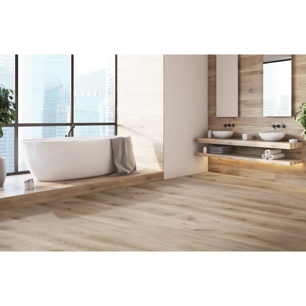 Фото SPC плитка CronaFloor Wood Дуб Фрейзер 43 класс толщина 4 мм 2.16 м², цена за упаковку Фото SPC плитка CronaFloor Wood Дуб Фрейзер 43 класс толщина 4 мм 2.16 м², цена за упаковку