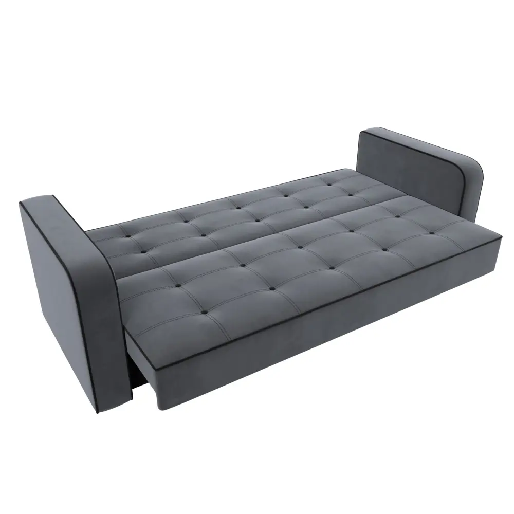 Фото 7 Диван Лига Диванов Тур 120490 211x82x86 см велюр цвет серый Фото 7 Диван Лига Диванов Тур 120490 211x82x86 см велюр цвет серый