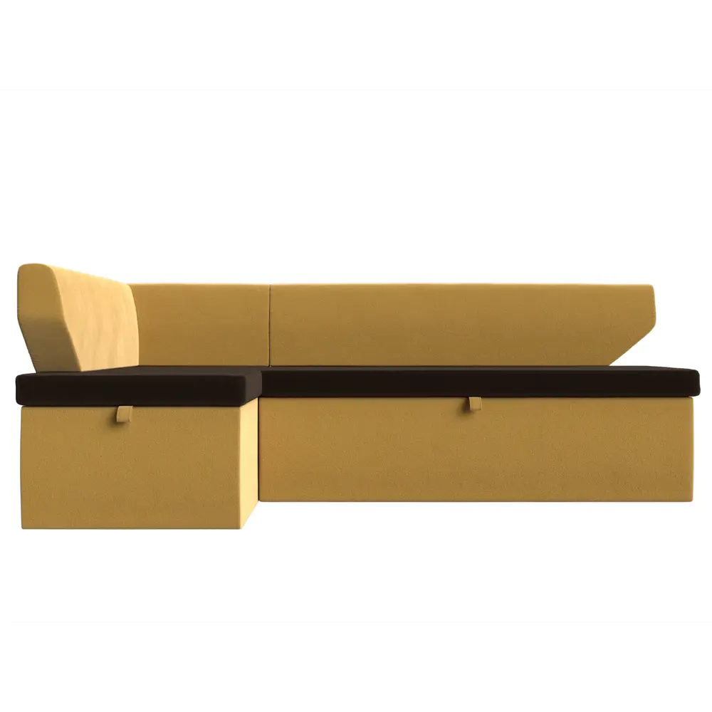 Фото 2 Диван кухонный Лига Диванов Омура 113221L 188x79x110 см вельвет цвет коричневый