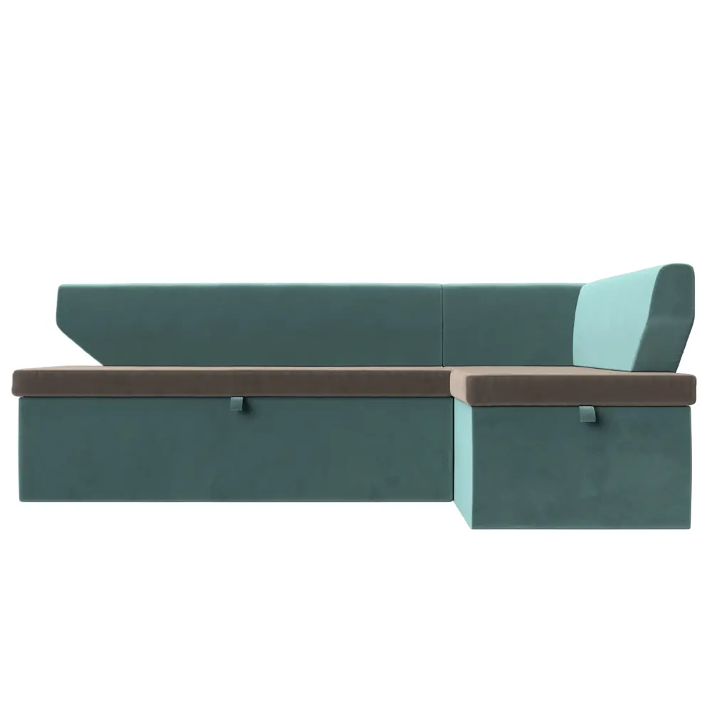 Фото 2 Диван кухонный Лига Диванов Омура 113201 188x79x110 см велюр цвет коричневый