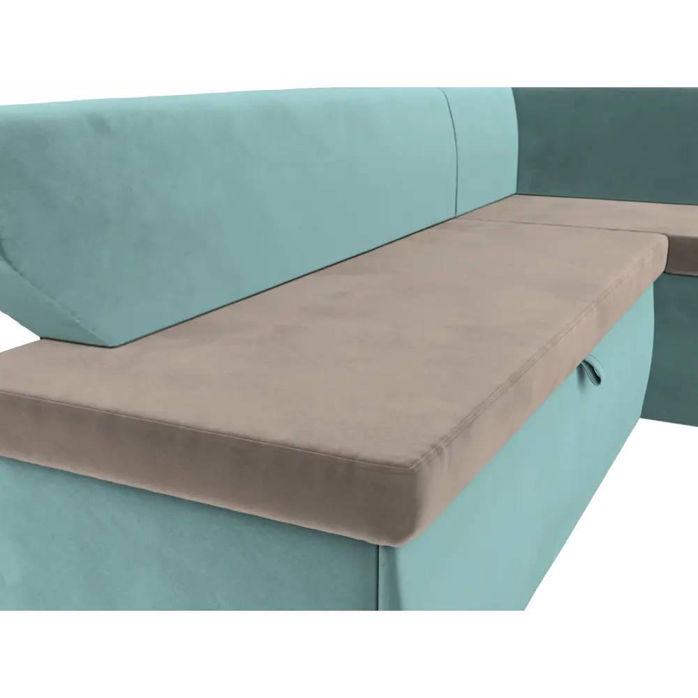 Фото 4 Диван кухонный Лига Диванов Омура 113201 188x79x110 см велюр цвет коричневый