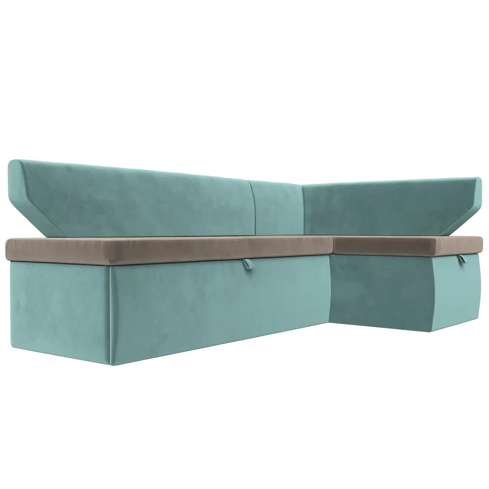 Фото 3 Диван кухонный Лига Диванов Омура 113201 188x79x110 см велюр цвет коричневый