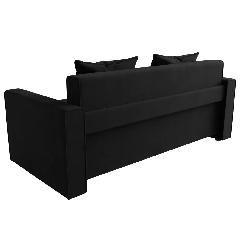 Фото 7 Диван Лига Диванов Лига-012 117552 158x78x87 см вельвет цвет черный Фото 7 Диван Лига Диванов Лига-012 117552 158x78x87 см вельвет цвет черный