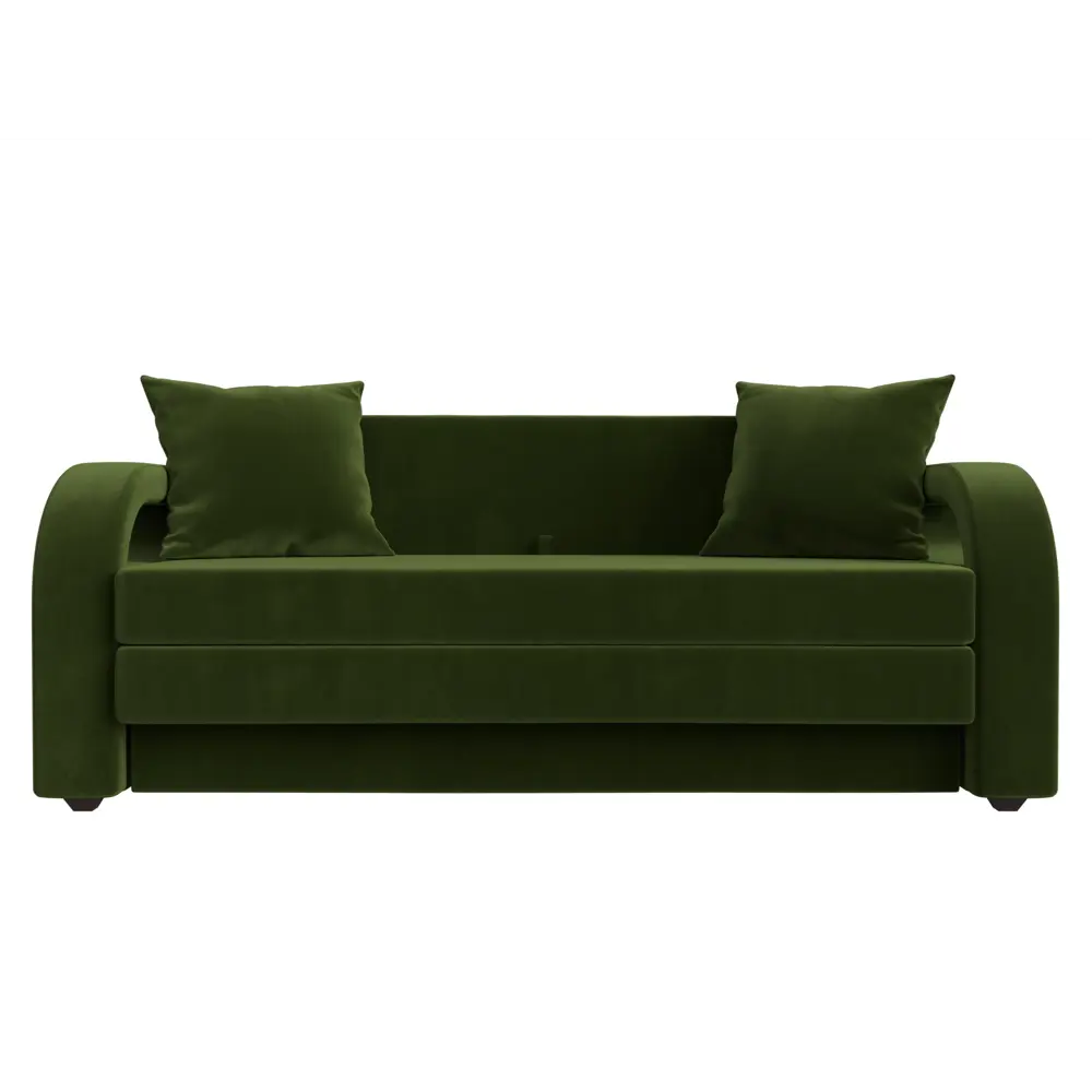 Фото 2 Диван Лига Диванов Лига-014 117429 164x78x90 см вельвет цвет зеленый