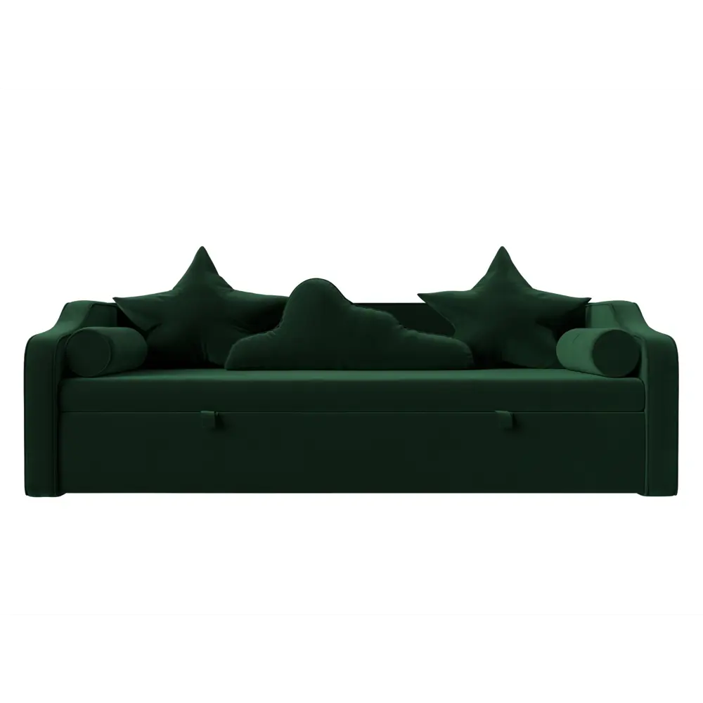 Фото 2 Диван детский прямой Рико Лига диванов 117376 208x73x99 см велюр цвет зеленый Фото 2 Диван детский прямой Рико Лига диванов 117376 208x73x99 см велюр цвет зеленый