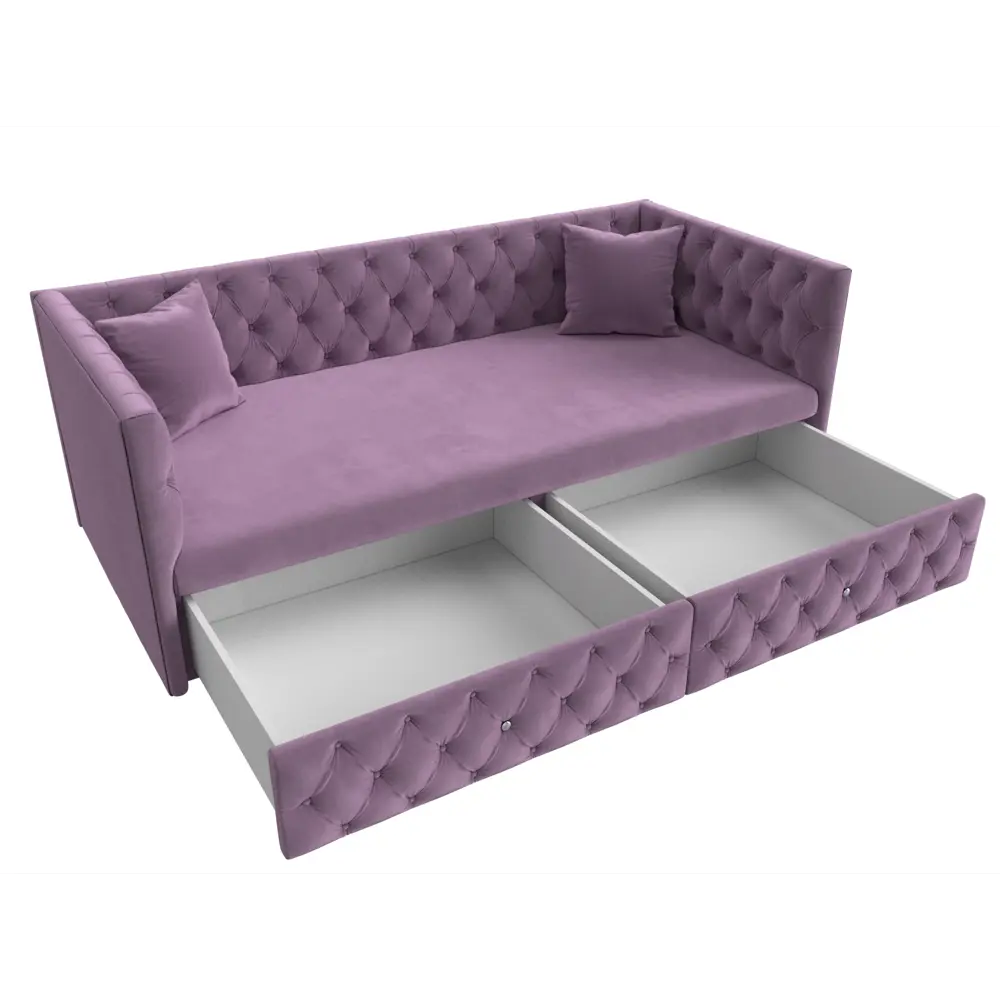 Фото 6 Диван детский прямой Найс Лига диванов 107114 200x77x87 см микровельвет цвет сиреневый