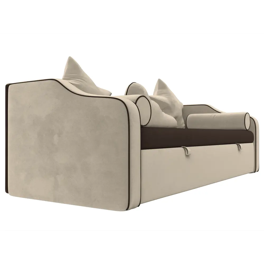 Фото 3 Диван Лига Диванов Рико 107351 208x73x99 см вельвет цвет коричневый Фото 3 Диван Лига Диванов Рико 107351 208x73x99 см вельвет цвет коричневый