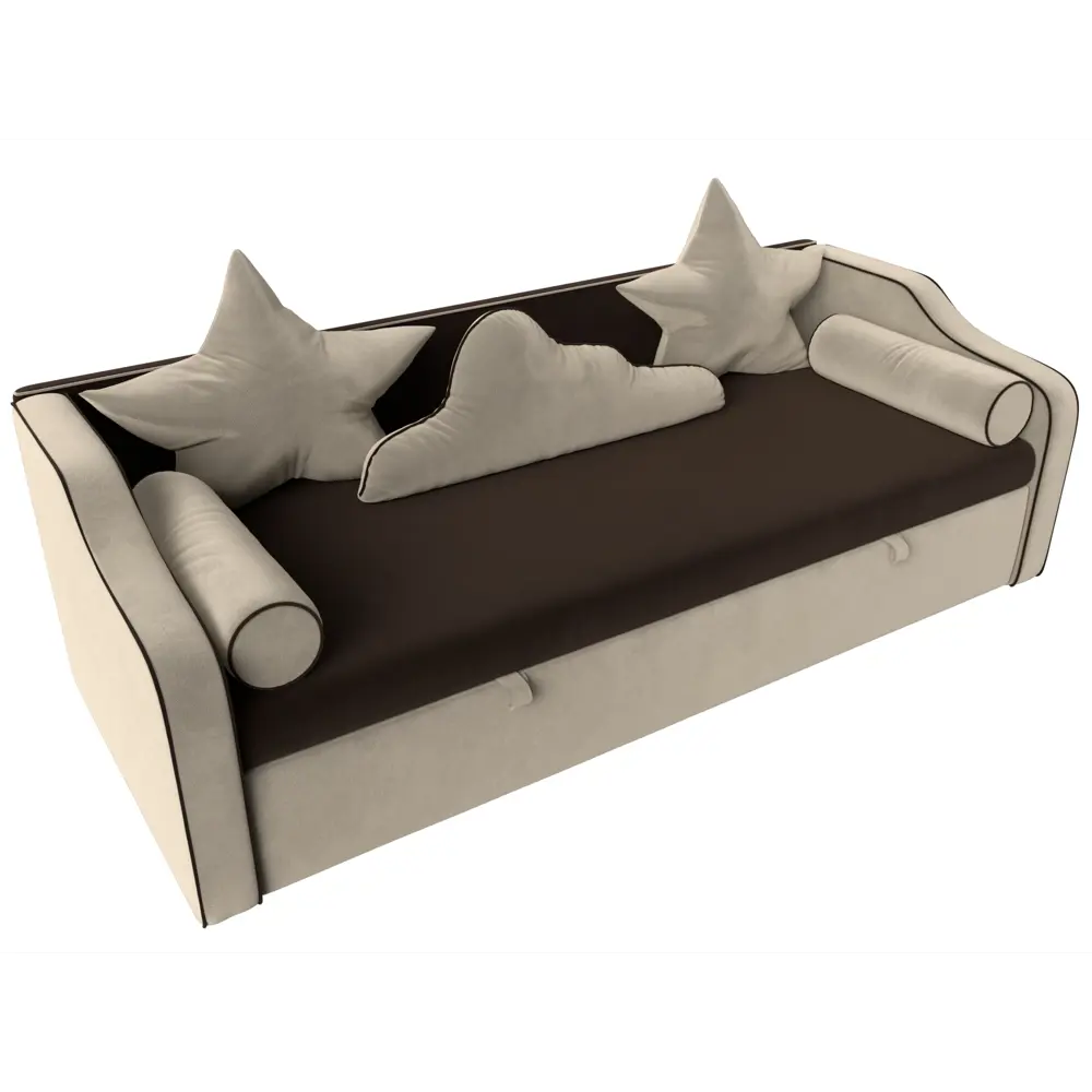 Фото 5 Диван Лига Диванов Рико 107351 208x73x99 см вельвет цвет коричневый Фото 5 Диван Лига Диванов Рико 107351 208x73x99 см вельвет цвет коричневый