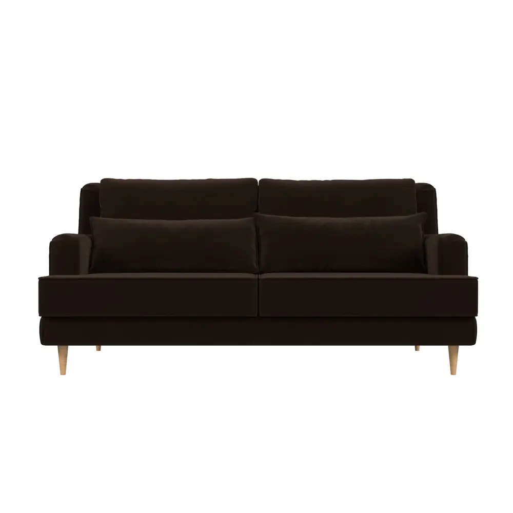 Фото 2 Диван Лига Диванов Джерси 105414 217x88x99 см вельвет цвет коричневый