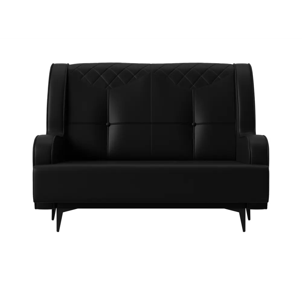 Фото 2 Диван прямой Неаполь 2-х местный Лига диванов 113186 135x101x77 см экокожа цвет черный Фото 2 Диван прямой Неаполь 2-х местный Лига диванов 113186 135x101x77 см экокожа цвет черный