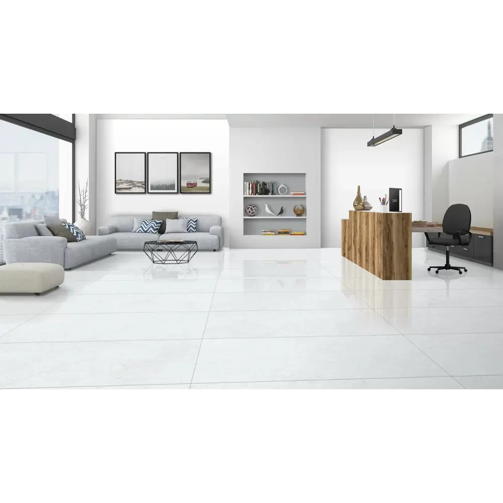 Фото 2 Керамогранит Bluezone Tiago White Glossy RP-185200 60x120см 0.72 м² цвет белый, цена за упаковку Фото 2 Керамогранит Bluezone Tiago White Glossy RP-185200 60x120см 0.72 м² цвет белый, цена за упаковку