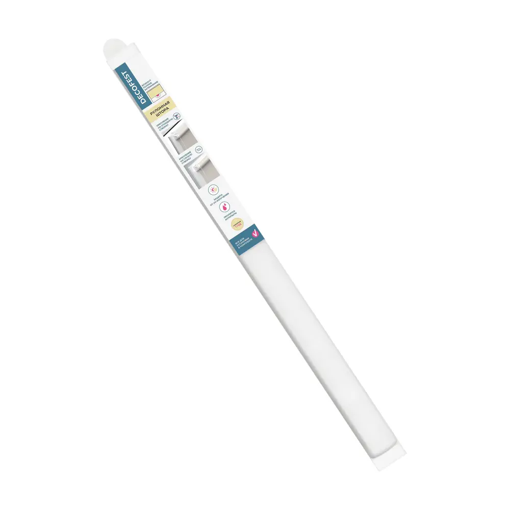 Фото 8 Рулонная штора Decofest Катальпа блэкаут 80x160 см цвет молочный