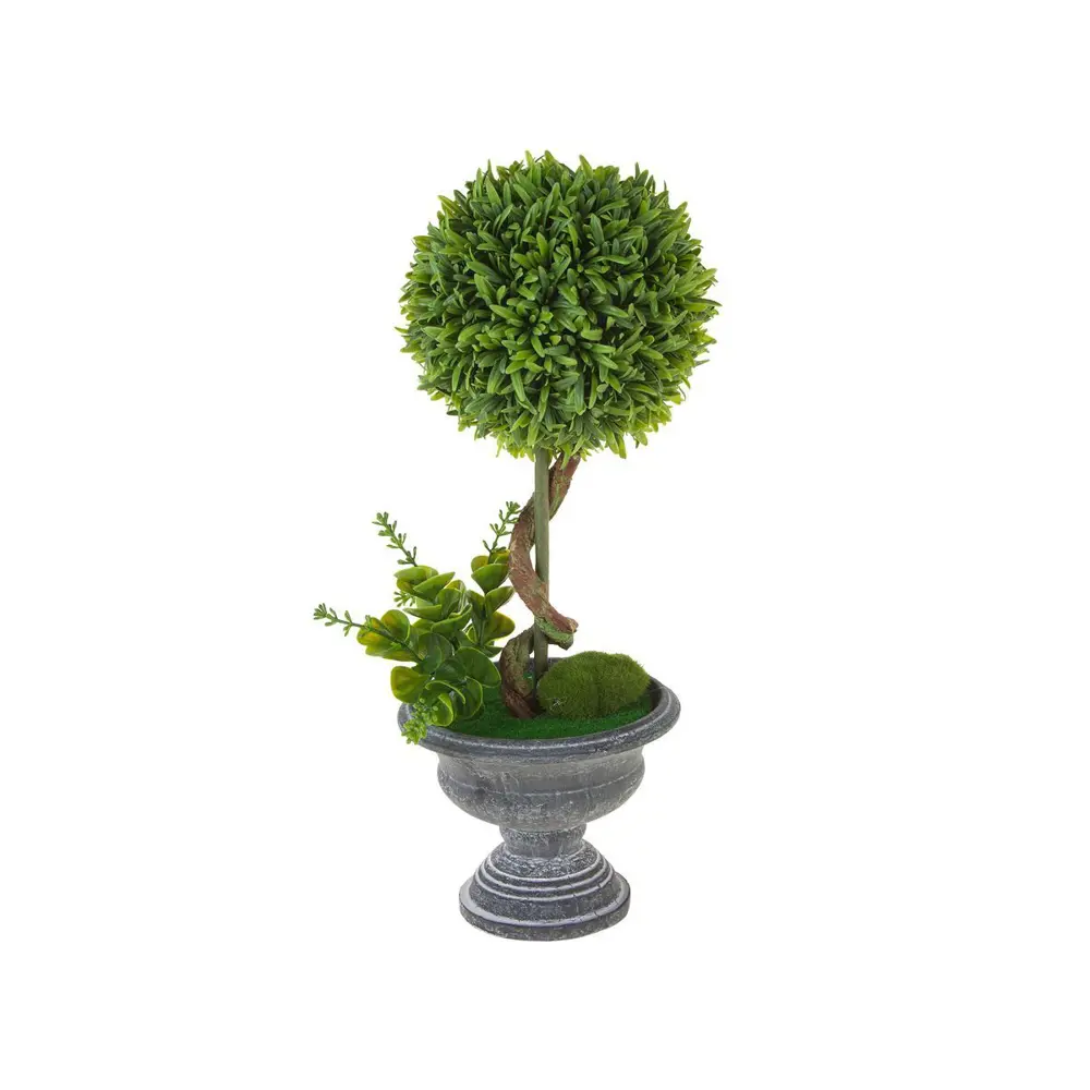 Фото 2 Растение искусственное Самшит в кашпо 16xH37 см