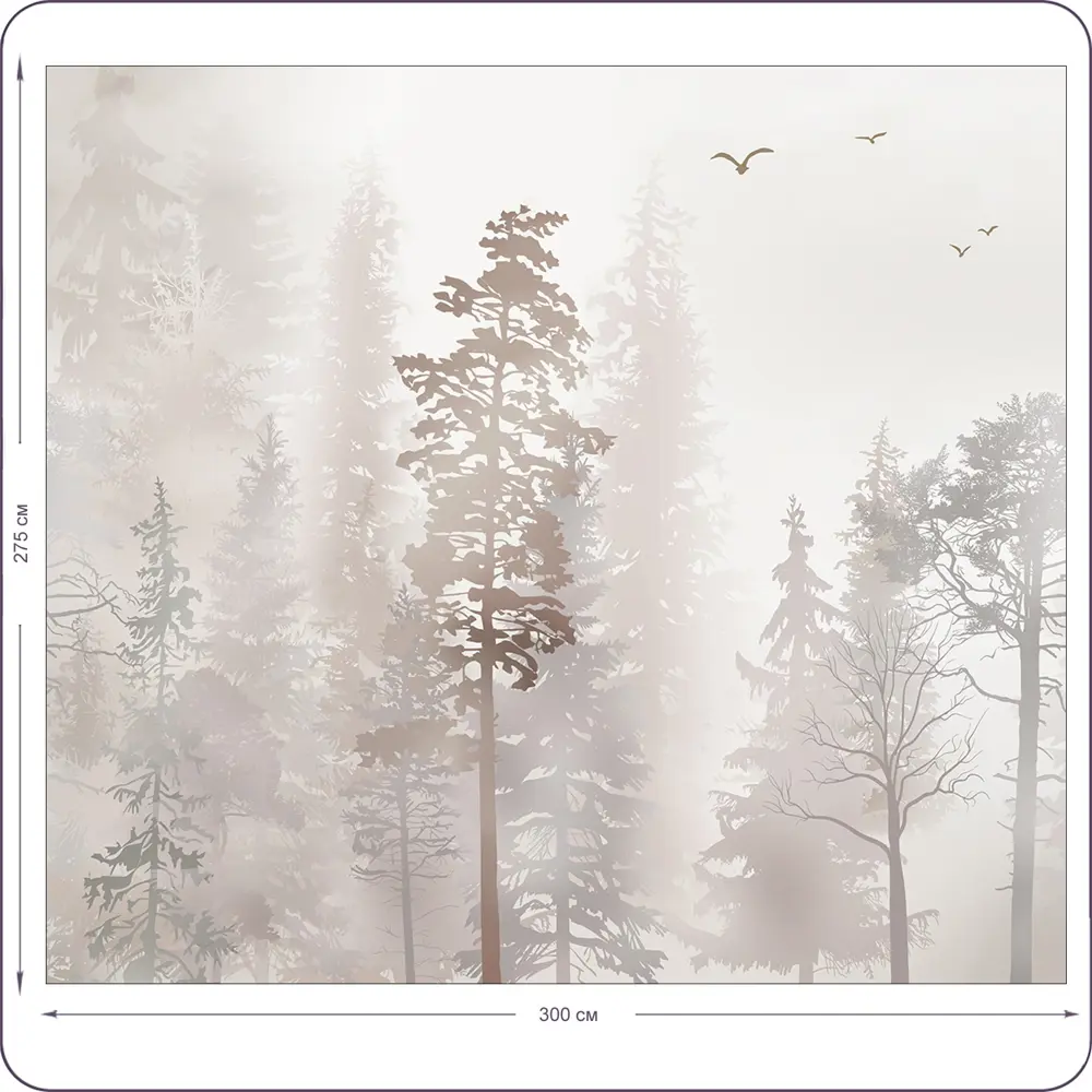 Фото 2 Фотообои флизелиновые Barton wall Лес-Туман 300x275 см N135030 Фото 2 Фотообои флизелиновые Barton wall Лес-Туман 300x275 см N135030