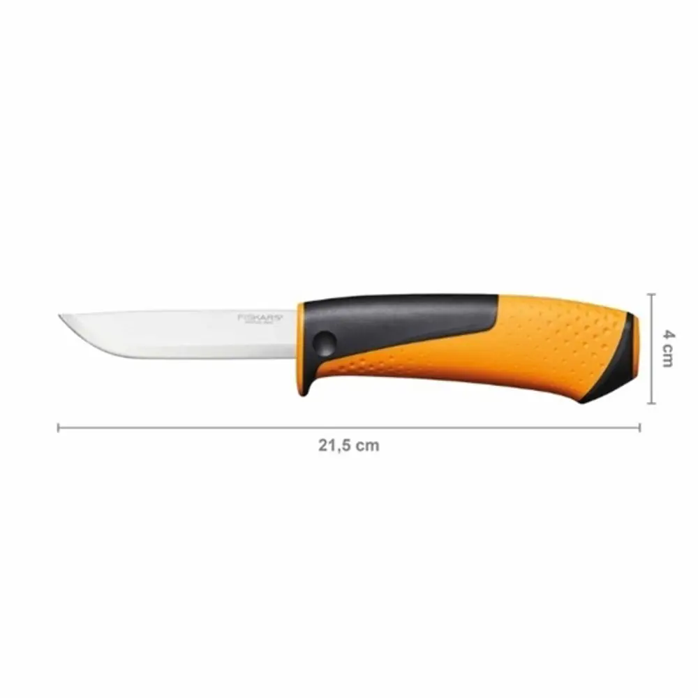 Фото 2 Нож универсальный Fiskars с точилкой Фото 2 Нож универсальный Fiskars с точилкой