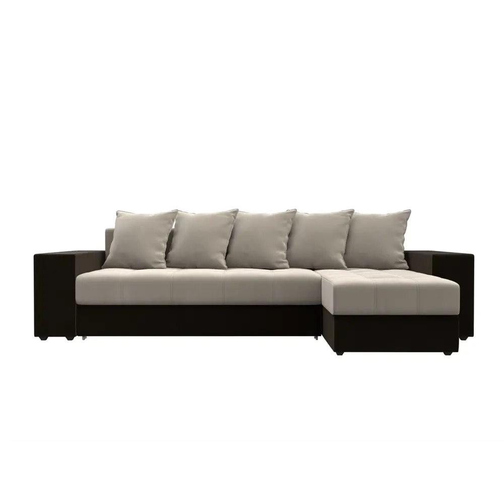 Фото 2 Диван Лига Диванов Дубай 105798 282x90x163 см вельвет цвет бежевый Фото 2 Диван Лига Диванов Дубай 105798 282x90x163 см вельвет цвет бежевый